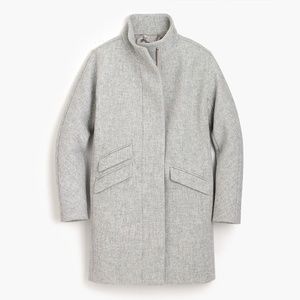 J.Crew Cocoon coat in Italian stadium-cloth wool. in stadium-cloth wool